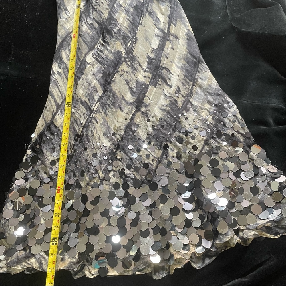 Carmen Marc Valvo Glitzy Party Dress -Wedding Guest Wow -Cocktail Party -Size 8 - Picture 12 of 16